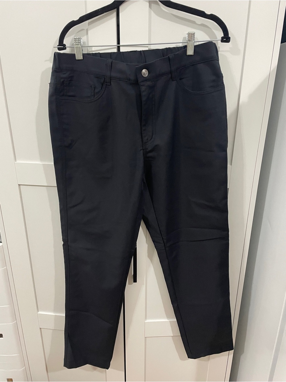 Women's Black Stretch Pull-On Track Pants